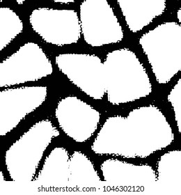 Grunge halftone black and white line texture background. Abstract stripe vector illustration Texture
