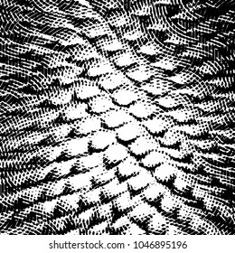 Grunge halftone black and white line texture background. Abstract stripe vector illustration Texture
