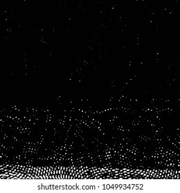 Grunge halftone black and white line texture background. Abstract stripe vector illustration Texture
