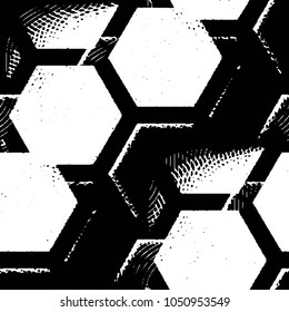 Grunge halftone black and white line texture background. Abstract stripe vector illustration Texture

