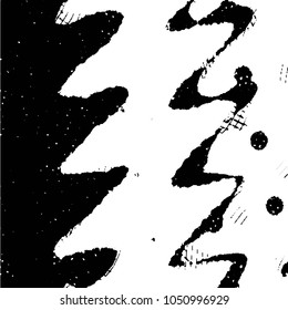 Grunge halftone black and white line texture background. Abstract stripe vector illustration Texture
