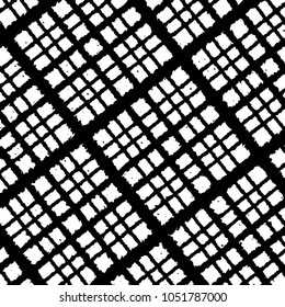 Grunge halftone black and white line texture background. Abstract stripe vector illustration Texture
