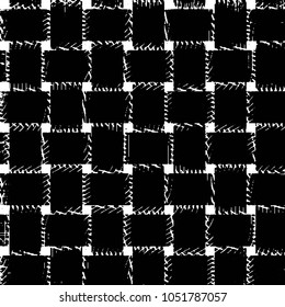Grunge halftone black and white line texture background. Abstract stripe vector illustration Texture
