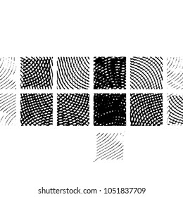 Grunge halftone black and white line texture background. Abstract stripe vector illustration Texture
