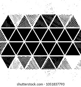 Grunge halftone black and white line texture background. Abstract stripe vector illustration Texture
