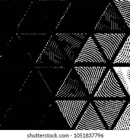 Grunge halftone black and white line texture background. Abstract stripe vector illustration Texture
