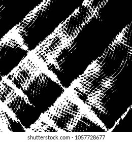Grunge halftone black and white line texture background. Abstract stripe vector illustration Texture
