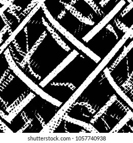 Grunge halftone black and white line texture background. Abstract stripe vector illustration Texture
