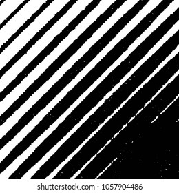Grunge halftone black and white line texture background. Abstract stripe vector illustration Texture
