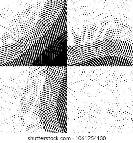 Grunge halftone black and white line texture background. Abstract stripe vector illustration Texture
