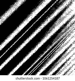 Grunge halftone black and white line texture background. Abstract stripe vector illustration Texture
