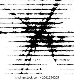 Grunge halftone black and white line texture background. Abstract stripe vector illustration Texture
