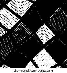 Grunge halftone black and white line texture background. Abstract stripe vector illustration Texture
