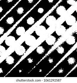 Grunge halftone black and white line texture background. Abstract stripe vector illustration Texture
