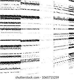 Grunge halftone black and white line texture background. Abstract stripe vector illustration Texture
