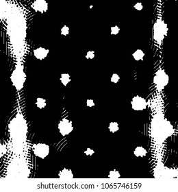 Grunge halftone black and white line texture background. Abstract stripe vector illustration Texture
