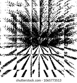 Grunge halftone black and white line texture background. Abstract stripe vector illustration Texture
