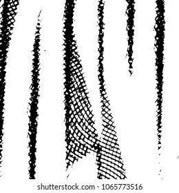Grunge halftone black and white line texture background. Abstract stripe vector illustration Texture
