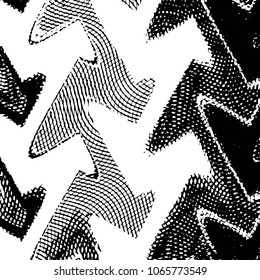 Grunge halftone black and white line texture background. Abstract stripe vector illustration Texture
