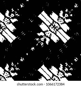 Grunge halftone black and white line texture background. Abstract stripe vector illustration Texture
