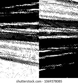 Grunge halftone black and white line texture background. Abstract stripe vector illustration Texture
