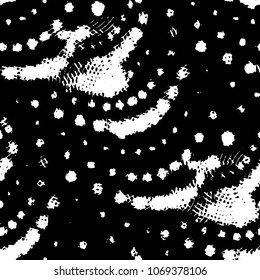 Grunge halftone black and white line texture background. Abstract stripe vector illustration Texture
