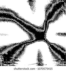 Grunge halftone black and white line texture background. Abstract stripe vector illustration Texture
