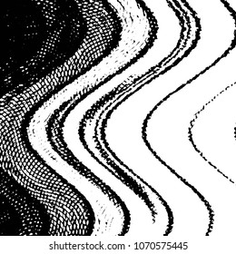 Grunge halftone black and white line texture background. Abstract stripe vector illustration Texture
