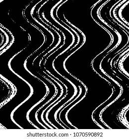 Grunge halftone black and white line texture background. Abstract stripe vector illustration Texture
