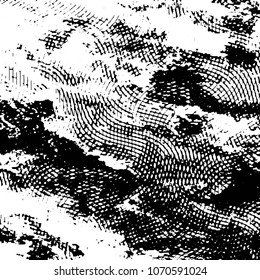 Grunge halftone black and white line texture background. Abstract stripe vector illustration Texture
