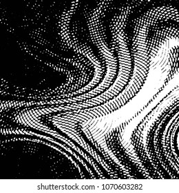 Grunge halftone black and white line texture background. Abstract stripe vector illustration Texture
