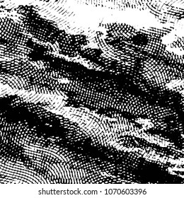Grunge halftone black and white line texture background. Abstract stripe vector illustration Texture
