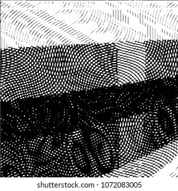 Grunge halftone black and white line texture background. Abstract stripe vector illustration Texture
