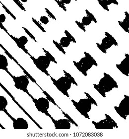Grunge halftone black and white line texture background. Abstract stripe vector illustration Texture
