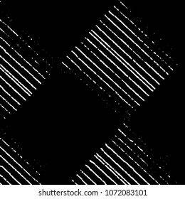 Grunge halftone black and white line texture background. Abstract stripe vector illustration Texture
