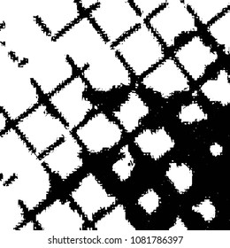 Grunge halftone black and white line texture background. Abstract stripe vector illustration Texture

