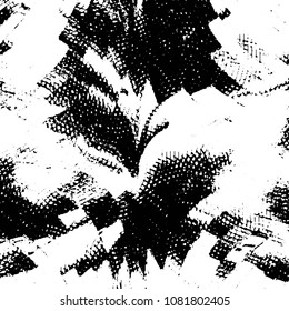 Grunge halftone black and white line texture background. Abstract stripe vector illustration Texture
