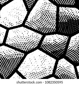 Grunge halftone black and white line texture background. Abstract stripe vector illustration Texture
