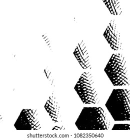 Grunge halftone black and white line texture background. Abstract stripe vector illustration Texture
