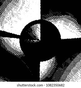 Grunge halftone black and white line texture background. Abstract stripe vector illustration Texture
