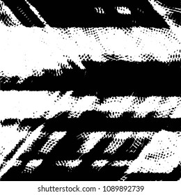 Grunge halftone black and white line texture background. Abstract stripe vector illustration Texture
