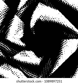 Grunge halftone black and white line texture background. Abstract stripe vector illustration Texture
