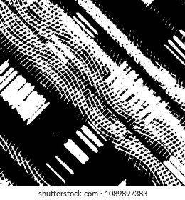 Grunge halftone black and white line texture background. Abstract stripe vector illustration Texture
