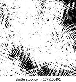 Grunge halftone black and white line texture background. Abstract stripe vector illustration Texture
