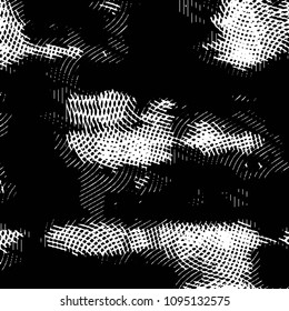 Grunge halftone black and white line texture background. Abstract stripe vector illustration Texture
