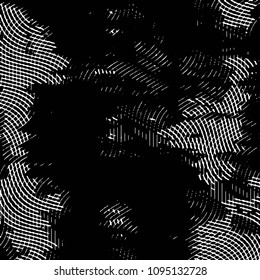 Grunge halftone black and white line texture background. Abstract stripe vector illustration Texture

