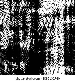 Grunge halftone black and white line texture background. Abstract stripe vector illustration Texture
