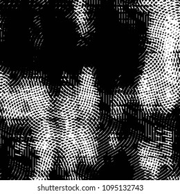 Grunge halftone black and white line texture background. Abstract stripe vector illustration Texture
