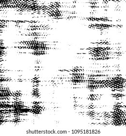 Grunge halftone black and white line texture background. Abstract stripe vector illustration Texture

