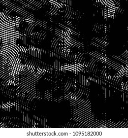 Grunge halftone black and white line texture background. Abstract stripe vector illustration Texture

